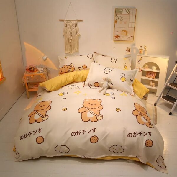 Ensemble de lit d'ourson mignon pour enfants et adultes